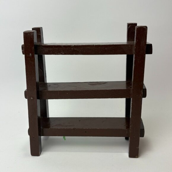 Primitive Vintage Antique Dollhouse Furniture Toy Shelf - Miniature (unstable) - Picture 6 of 6